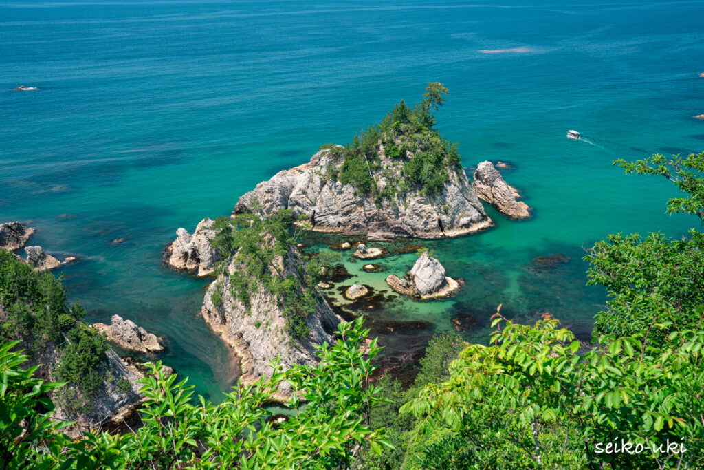 浦富海岸 鴨ヶ磯（展望台より）