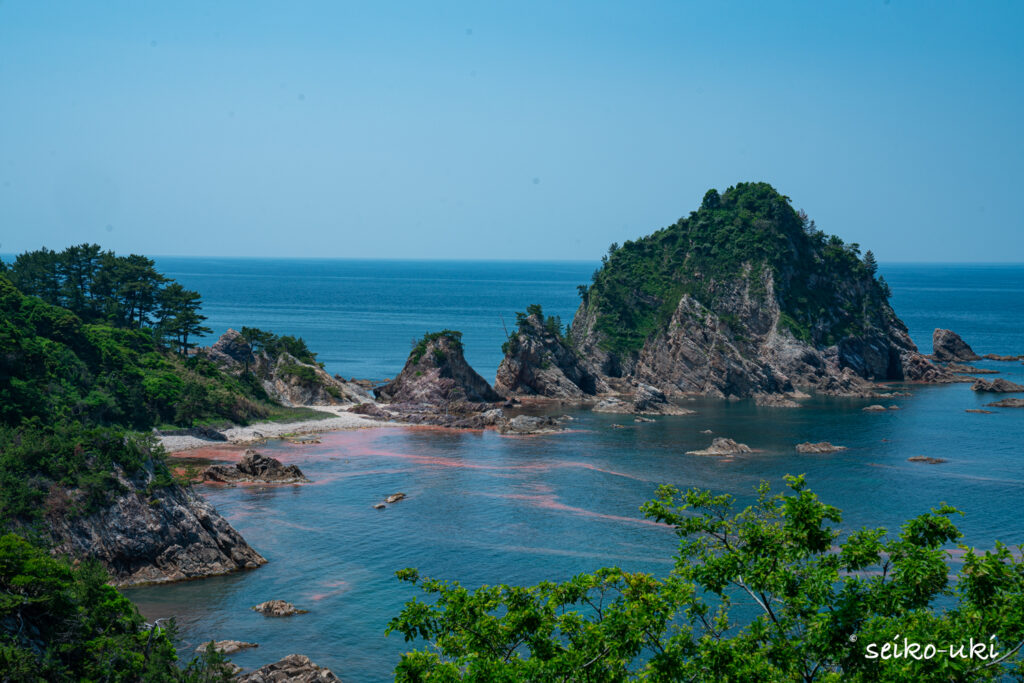 浦富海岸 城原海岸と菜種五島
